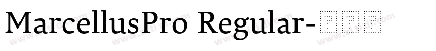 MarcellusPro Regular字体转换